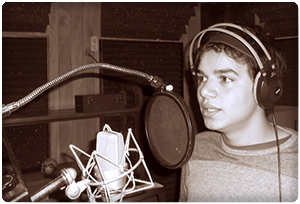 Singing at Studio